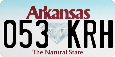 AR license plate 053KRH