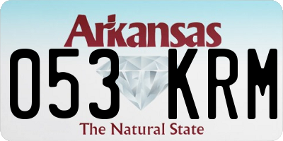 AR license plate 053KRM