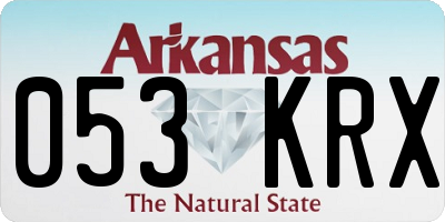AR license plate 053KRX