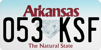 AR license plate 053KSF