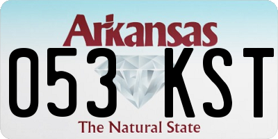 AR license plate 053KST