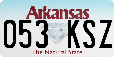 AR license plate 053KSZ