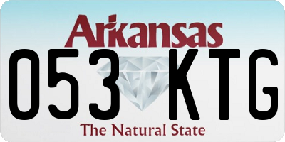 AR license plate 053KTG