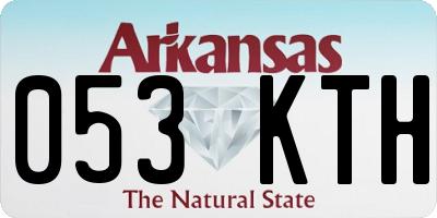 AR license plate 053KTH