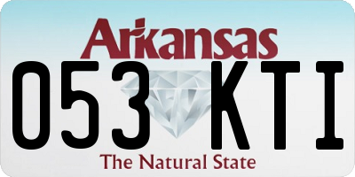 AR license plate 053KTI