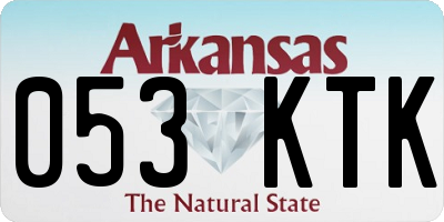 AR license plate 053KTK