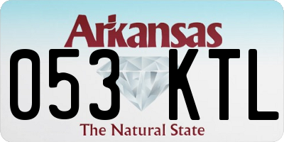 AR license plate 053KTL