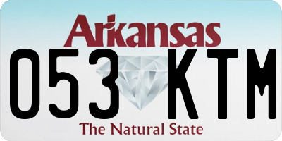 AR license plate 053KTM