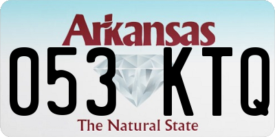 AR license plate 053KTQ
