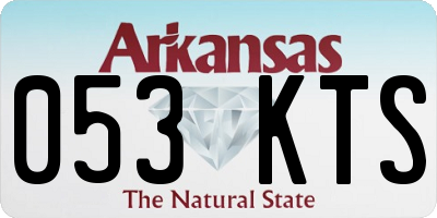 AR license plate 053KTS