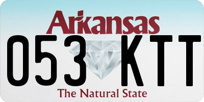AR license plate 053KTT