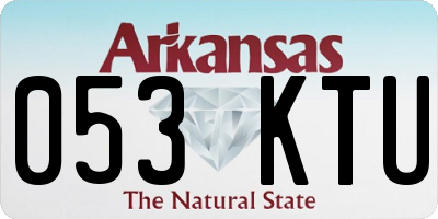 AR license plate 053KTU