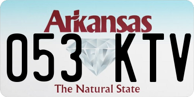 AR license plate 053KTV