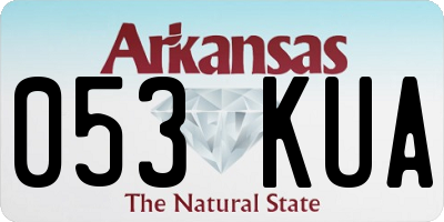 AR license plate 053KUA