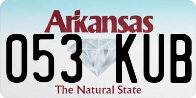 AR license plate 053KUB