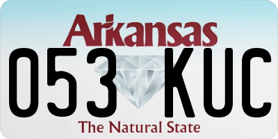 AR license plate 053KUC