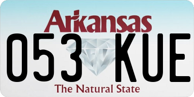 AR license plate 053KUE