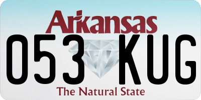 AR license plate 053KUG