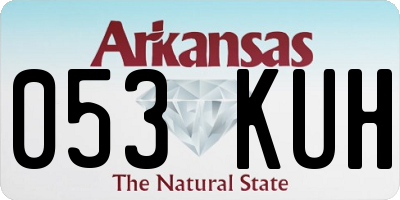 AR license plate 053KUH