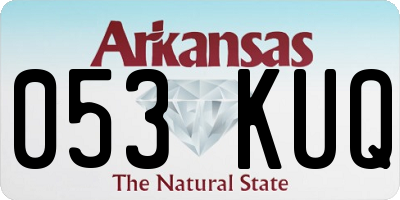AR license plate 053KUQ