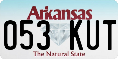 AR license plate 053KUT