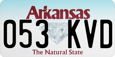 AR license plate 053KVD