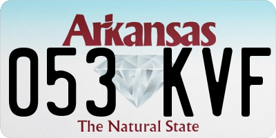 AR license plate 053KVF