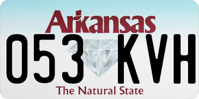 AR license plate 053KVH