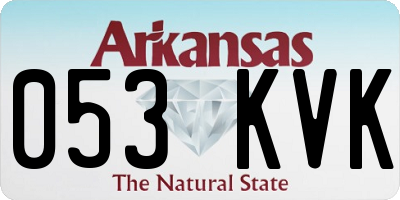 AR license plate 053KVK