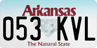 AR license plate 053KVL
