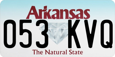 AR license plate 053KVQ