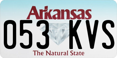 AR license plate 053KVS