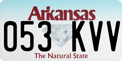 AR license plate 053KVV