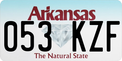 AR license plate 053KZF