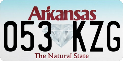AR license plate 053KZG