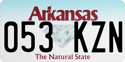 AR license plate 053KZN