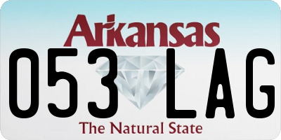 AR license plate 053LAG