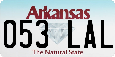 AR license plate 053LAL