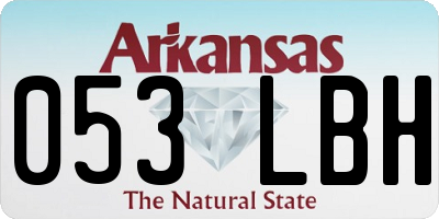 AR license plate 053LBH