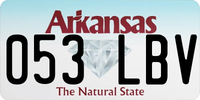 AR license plate 053LBV