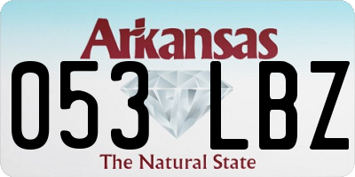 AR license plate 053LBZ