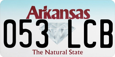 AR license plate 053LCB