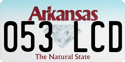 AR license plate 053LCD
