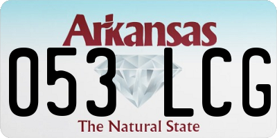 AR license plate 053LCG