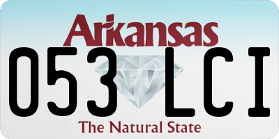 AR license plate 053LCI