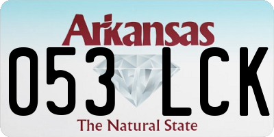 AR license plate 053LCK