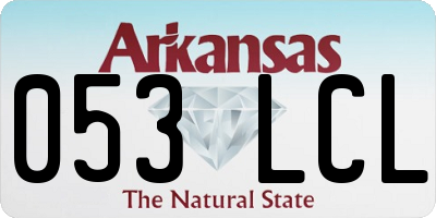 AR license plate 053LCL