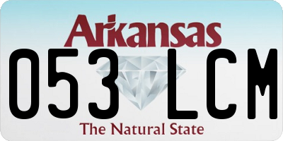 AR license plate 053LCM