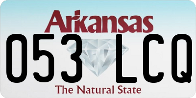 AR license plate 053LCQ