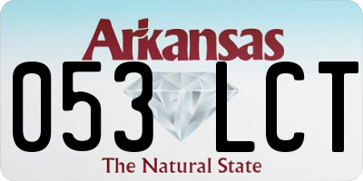 AR license plate 053LCT